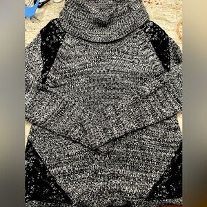 Grey and Black Dress Barn Sweater